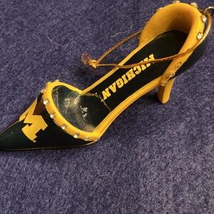 University of MICHIGAN Ornament women’s Heel-  Blue and Yellow